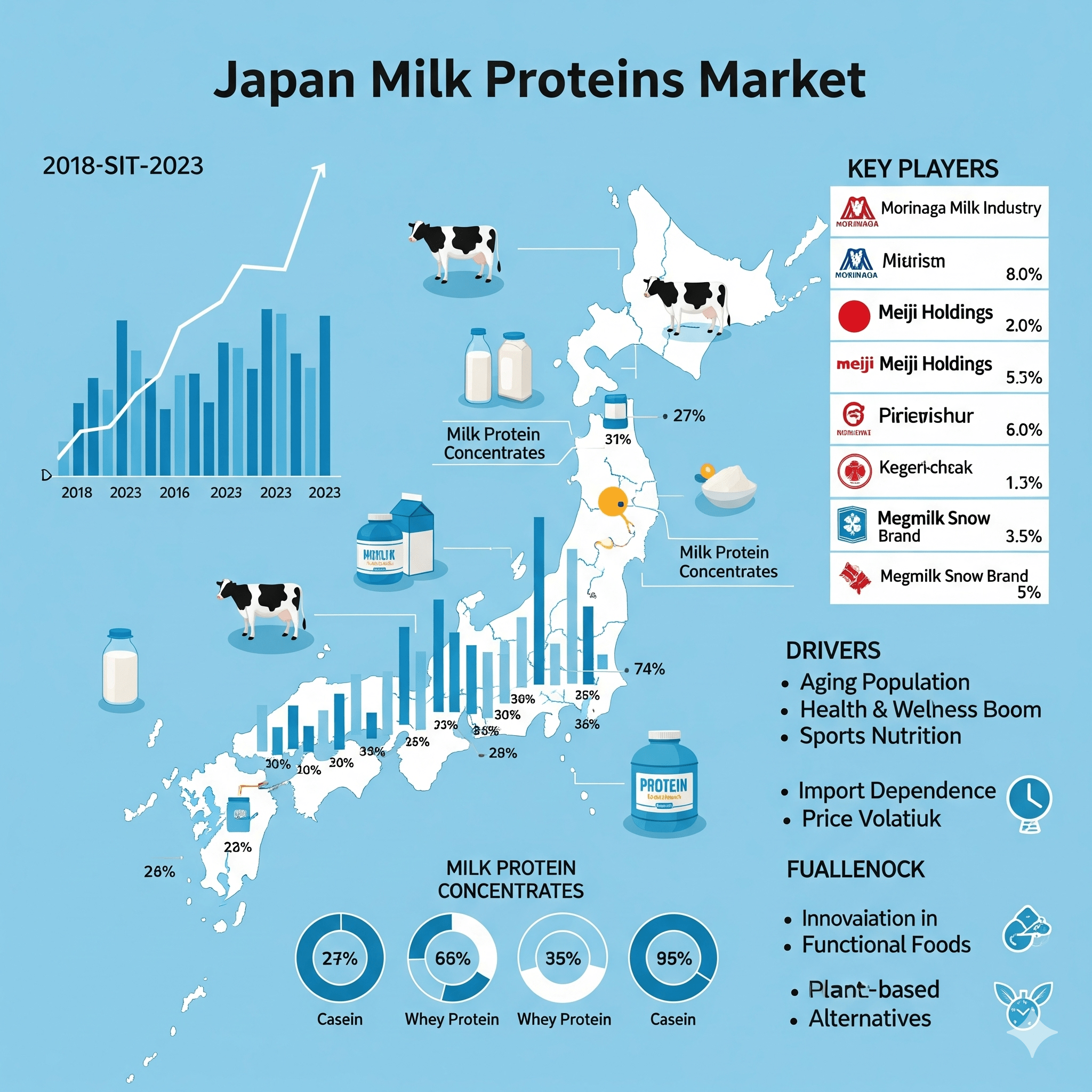 Japan Milk Proteins Market Size