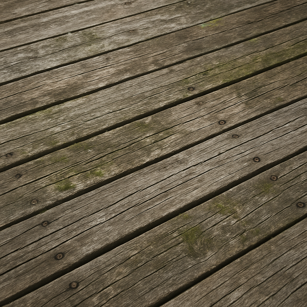 Deck exposed to weather elements