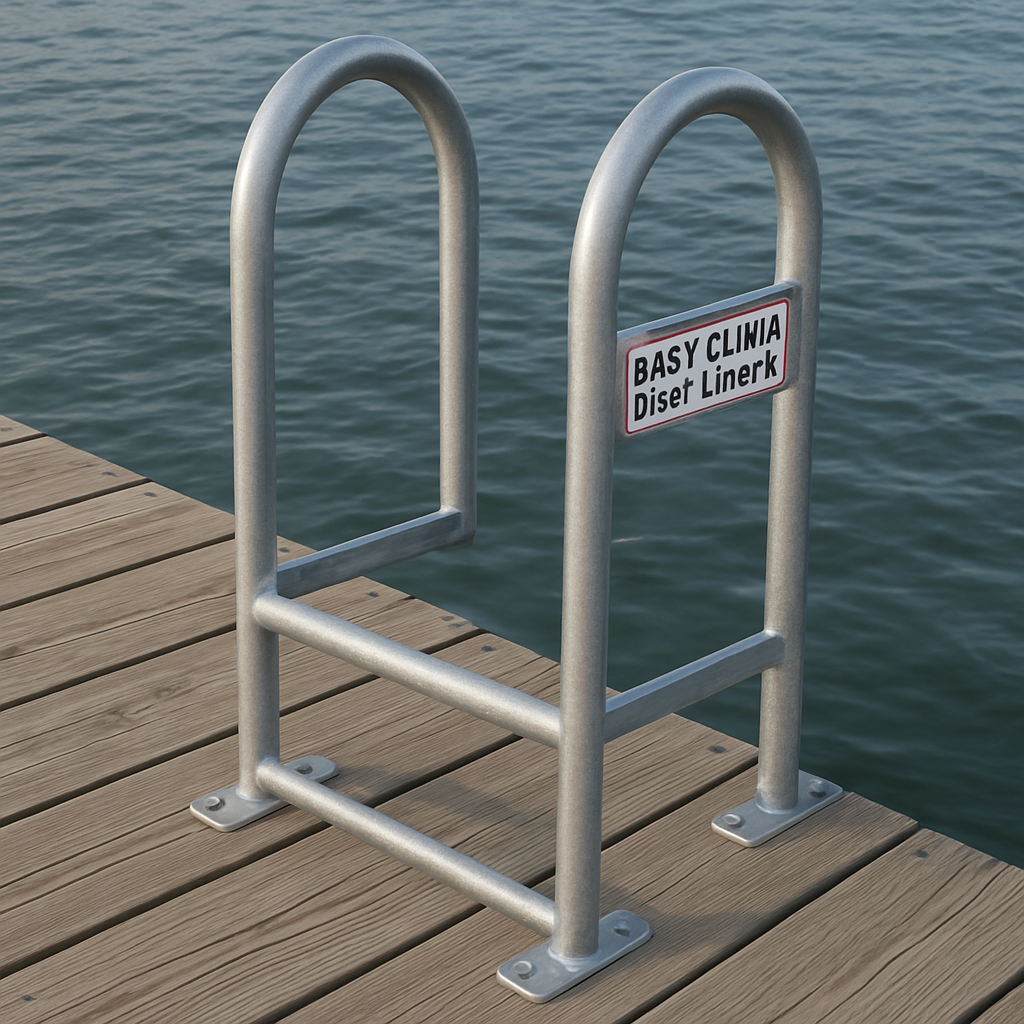 easy climb dock ladder with handrails